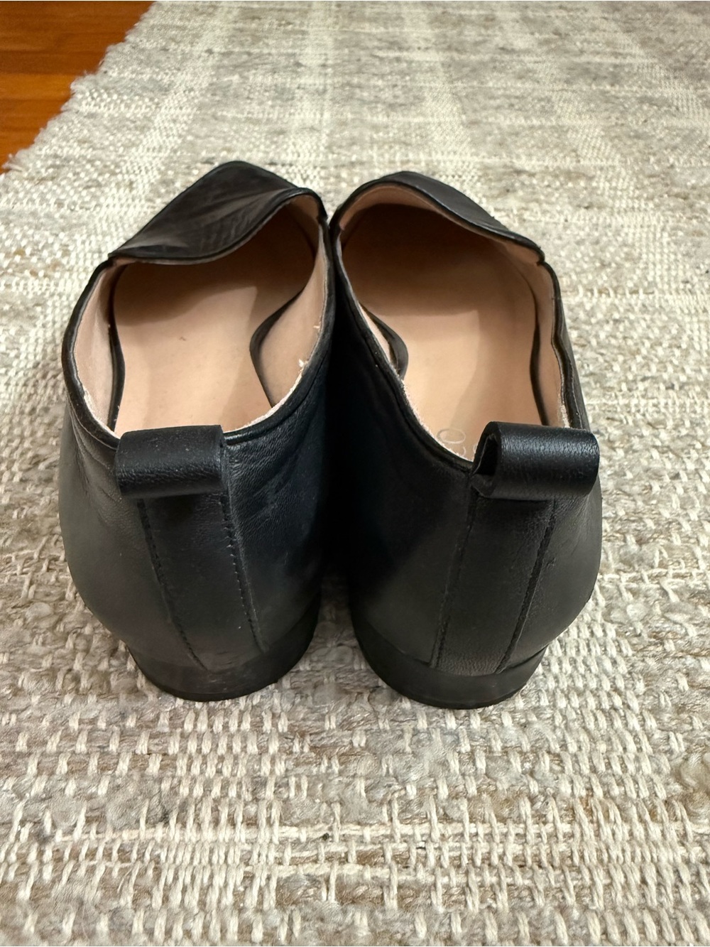 Franco Sarto Women's Black Leather Pointed Toe Loafers Size 8.5 - Picture 4 of 8